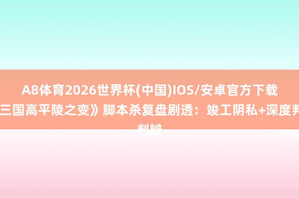 A8体育2026世界杯(中国)IOS/安卓官方下载 《三国高平陵之变》脚本杀复盘剧透：竣工阴私+深度判辨