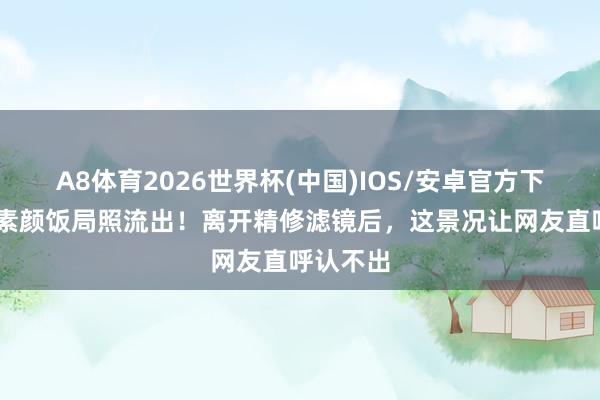 A8体育2026世界杯(中国)IOS/安卓官方下载 杨幂素颜饭局照流出！离开精修滤镜后，这景况让网友直呼认不出