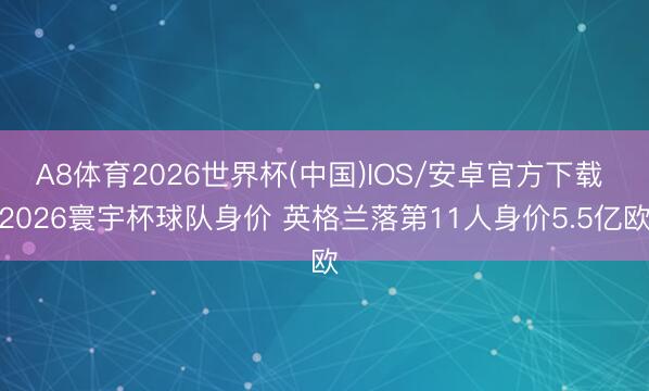 A8体育2026世界杯(中国)IOS/安卓官方下载 2026寰宇杯球队身价 英格兰落第11人身价5.5亿欧