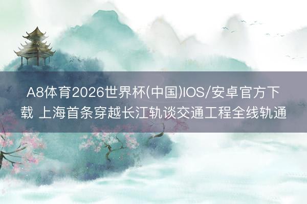 A8体育2026世界杯(中国)IOS/安卓官方下载 上海首条穿越长江轨谈交通工程全线轨通
