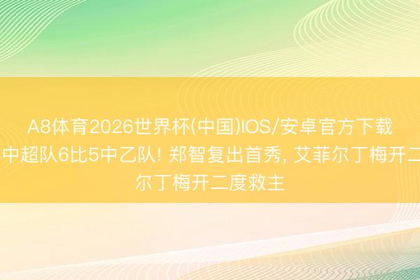 A8体育2026世界杯(中国)IOS/安卓官方下载 足协杯中超队6比5中乙队! 郑智复出首秀， 艾菲尔丁梅开二度救主