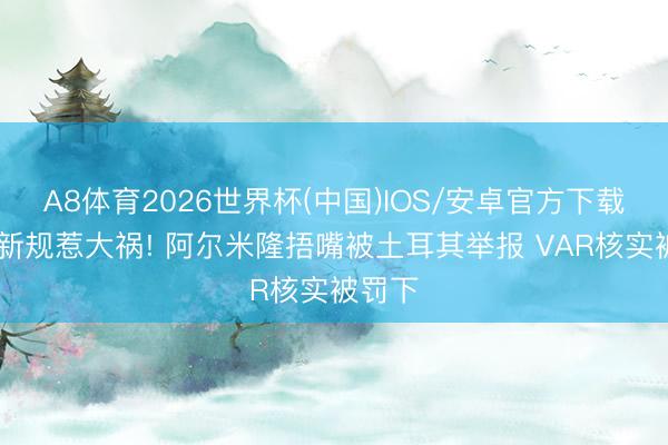 A8体育2026世界杯(中国)IOS/安卓官方下载 无视新规惹大祸! 阿尔米隆捂嘴被土耳其举报 VAR核实被罚下